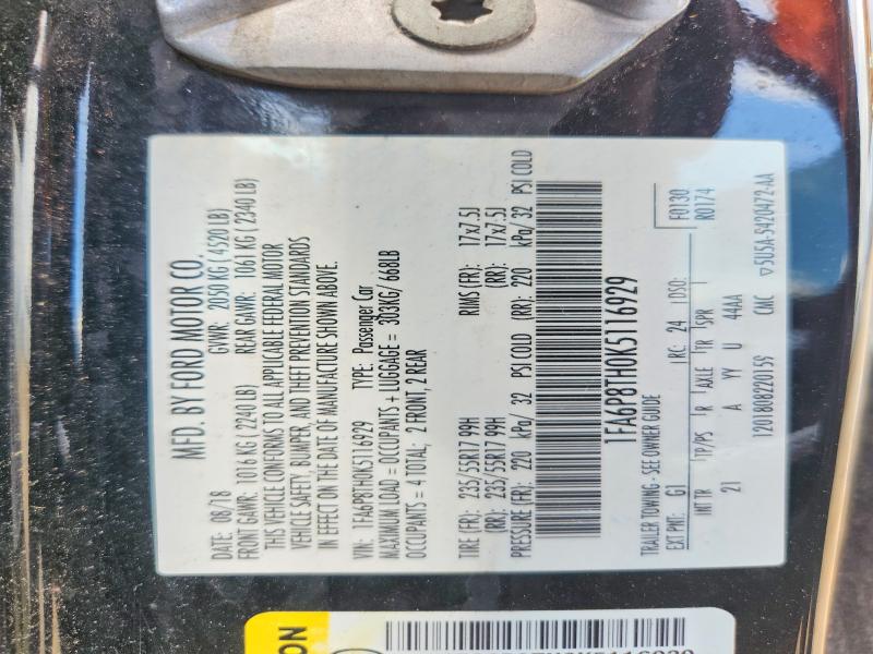 Продаж на аукціоні авто 2019 Ford Mustang, vin: 1FA6P8TH0K5116929, номер лоту: 61678966