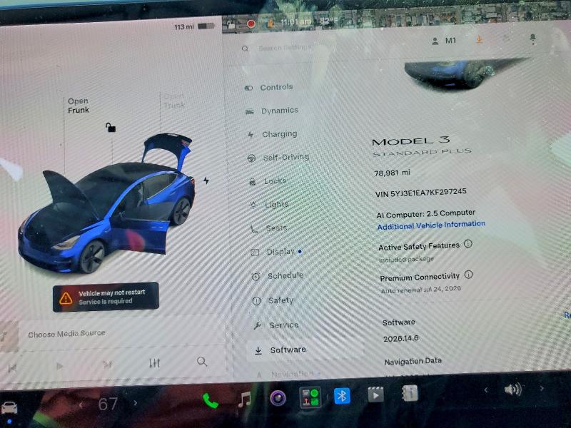 60057016 :رقم المزاد ، 5YJ3E1EA7KF297245 vin ، 2019 Tesla Model 3 مزاد بيع