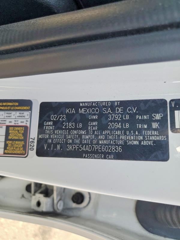 Aukcja sprzedaży 2023 Kia Forte, vin: 3KPF54AD7PE602836, numer aukcji: 63573206