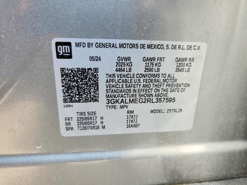 Auction sale of the 2024 Gmc Terrain, vin: 3GKALMEG2RL357595, lot number: 59872906