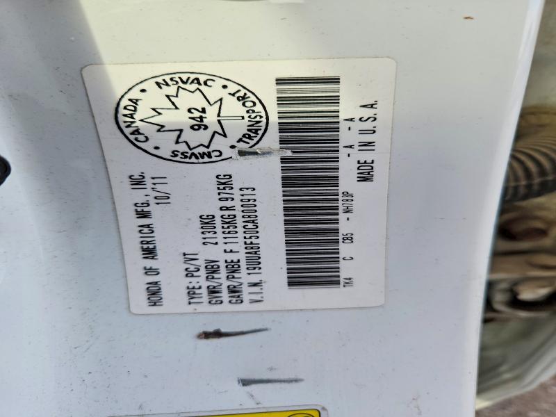 Продажа на аукционе авто 2012 Acura Tl, vin: 19UUA8F50CA800913, номер лота: 59657076