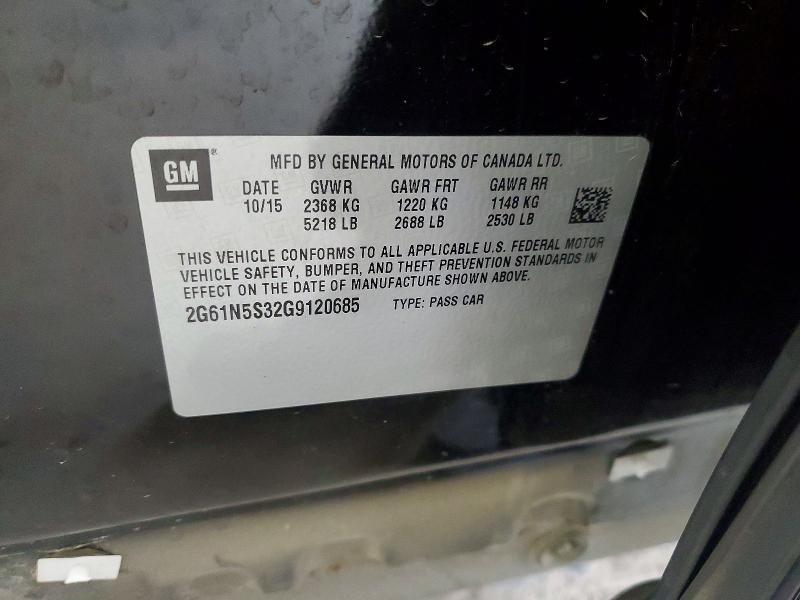 Aukcja sprzedaży 2016 Cadillac Xts, vin: 2G61N5S32G9120685, numer aukcji: 61705836