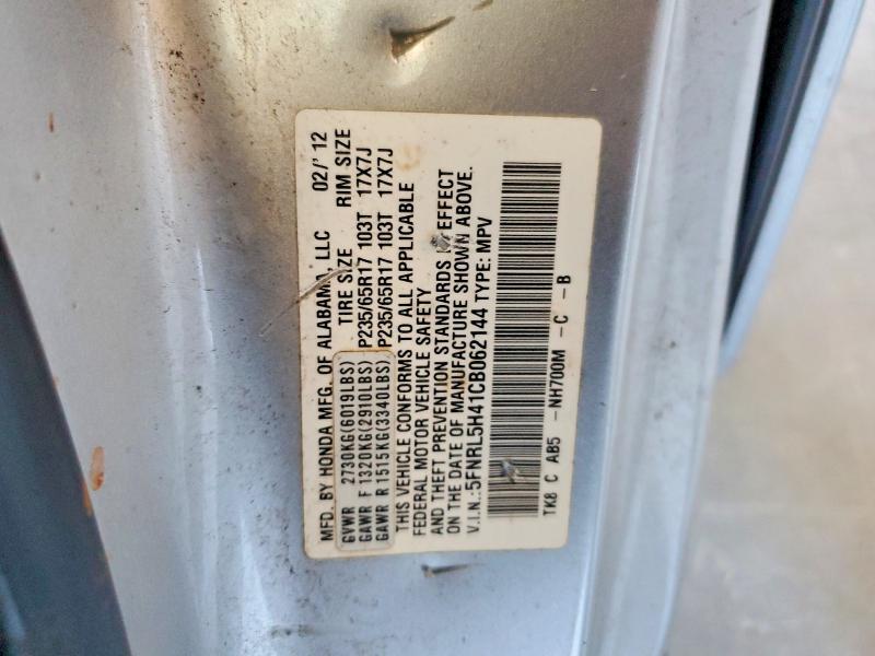 Aukcja sprzedaży 2012 Honda Odyssey, vin: 5FNRL5H41CB062144, numer aukcji: 61441346