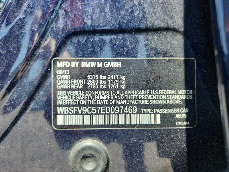 Aukcja sprzedaży 2014 Bmw M5, vin: WBSFV9C57ED097469, numer aukcji: 59573056