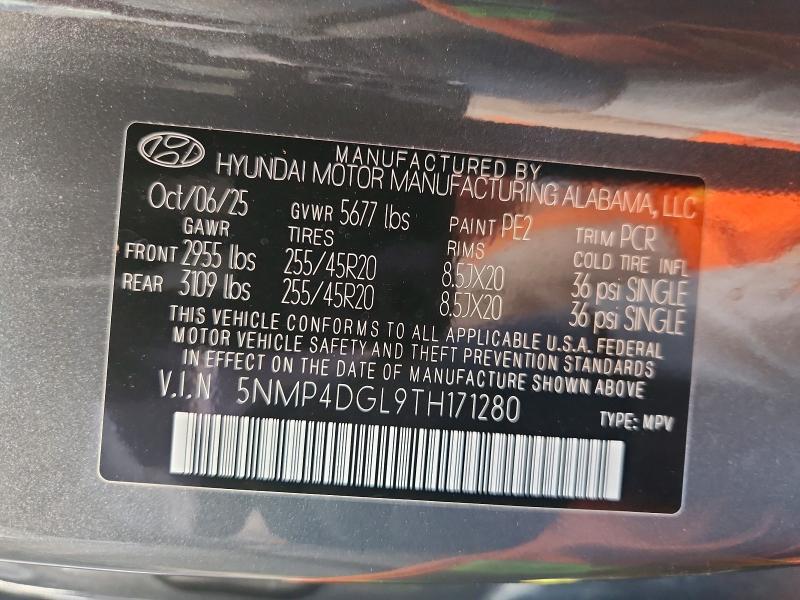 Продаж на аукціоні авто 2026 Hyundai Santa Fe, vin: 5NMP4DGL9TH171280, номер лоту: 61406486