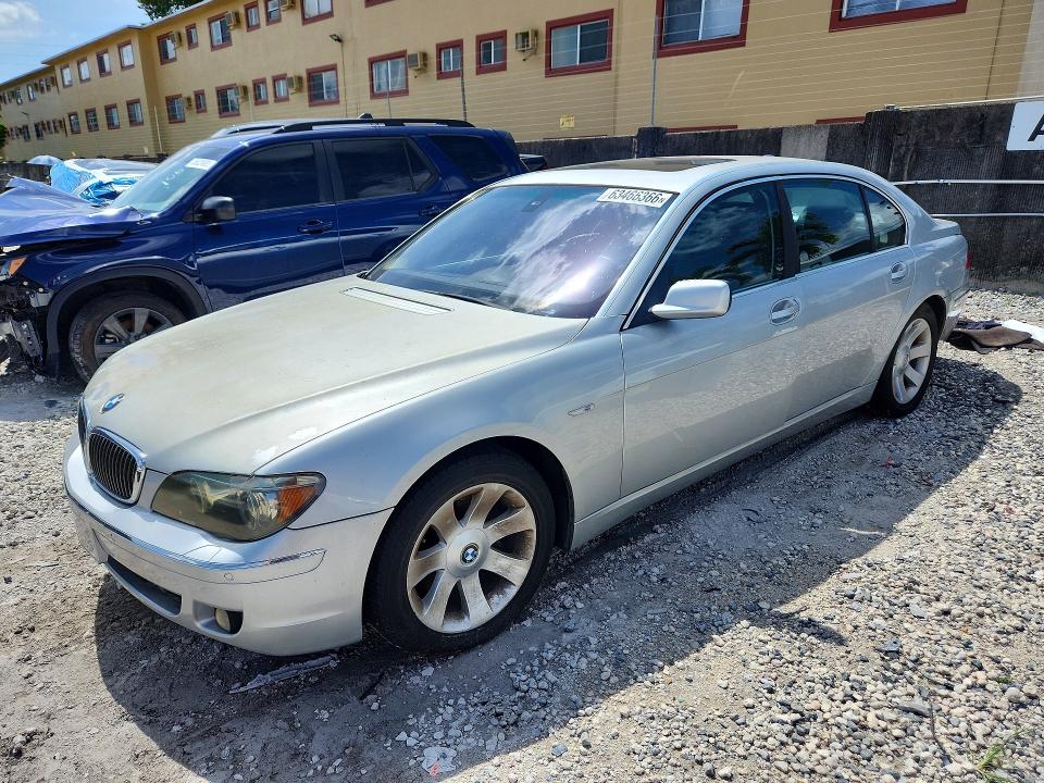 2006 Bmw 750 მანქანა იყიდება აუქციონზე, vin: WBAHN83556DT60972, აუქციონის ნომერი: 63466366