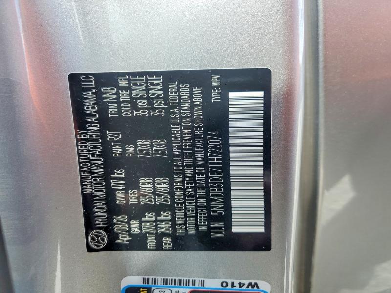 Продаж на аукціоні авто 2026 Hyundai Tucson, vin: 5NMJB3DE7TH722074, номер лоту: 60304226