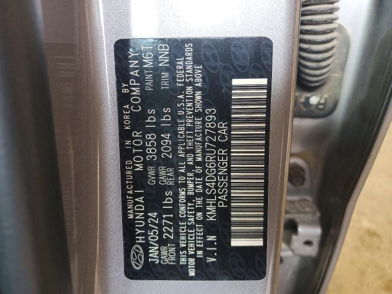 Продаж на аукціоні авто 2024 Hyundai Elantra, vin: KMHLS4DG6RU727893, номер лоту: 60957156