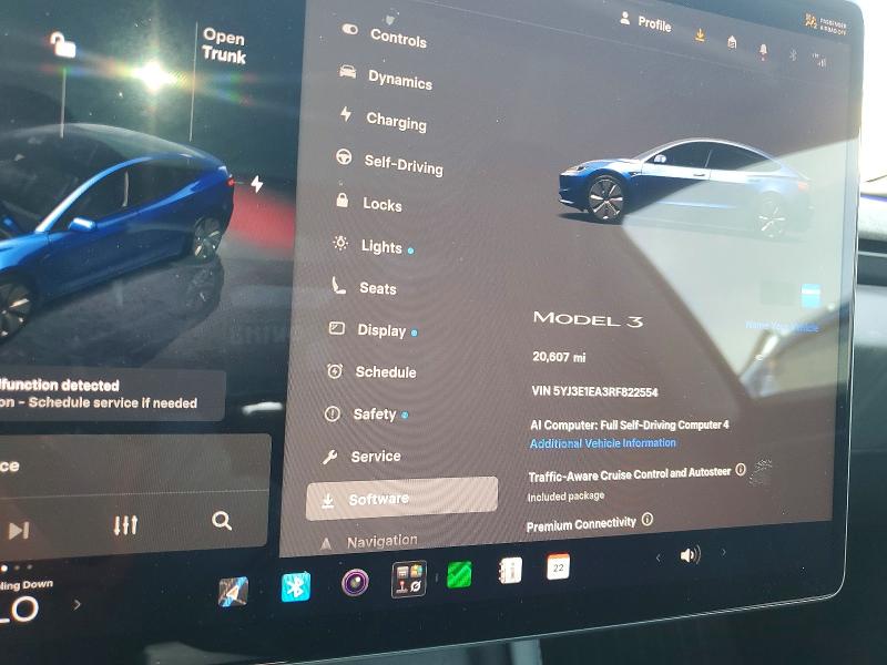 Продажа на аукционе авто 2024 Tesla Model 3, vin: 5YJ3E1EA3RF822554, номер лота: 59835826