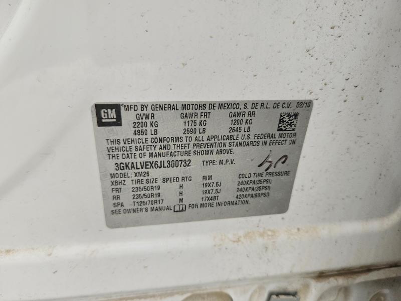 2018 Gmc Terrain მანქანა იყიდება აუქციონზე, vin: 3GKALVEX6JL300732, აუქციონის ნომერი: 60450866