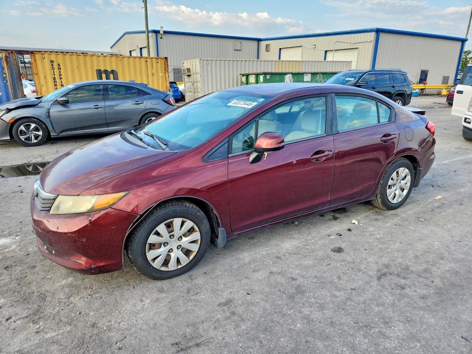 Auction sale of the 2012 Honda Civic, vin: 19XFB2F59CE071244, lot number: 63373446