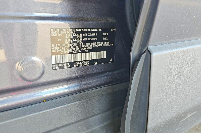 2023 Toyota Rav4 მანქანა იყიდება აუქციონზე, vin: 2T3S1RFV7PW355265, აუქციონის ნომერი: 63363426