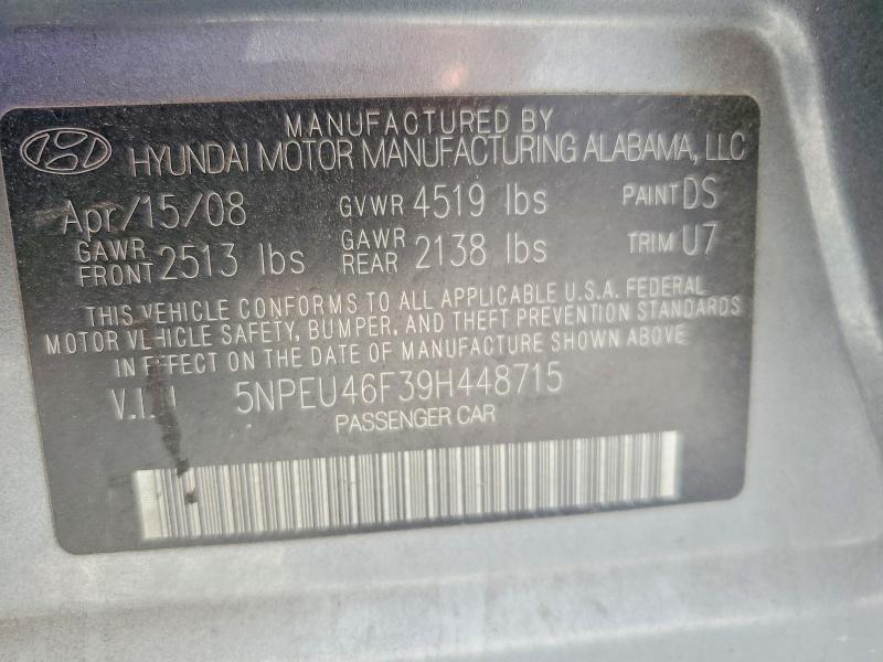 Продаж на аукціоні авто 2009 Hyundai Sonata, vin: 5NPEU46F39H448715, номер лоту: 60774016