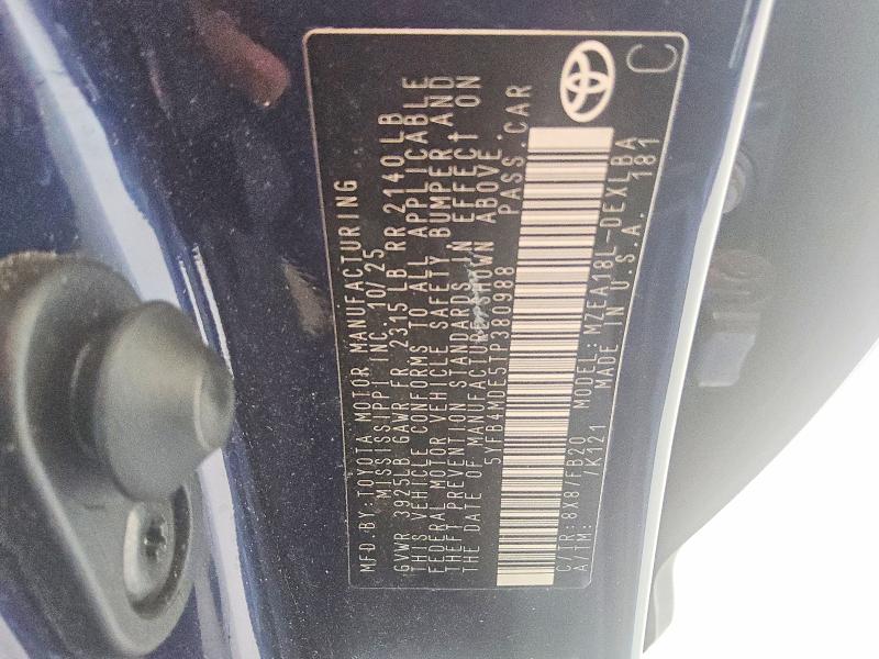 Aukcja sprzedaży 2026 Toyota Corolla, vin: 5YFB4MDE5TP380988, numer aukcji: 59549986