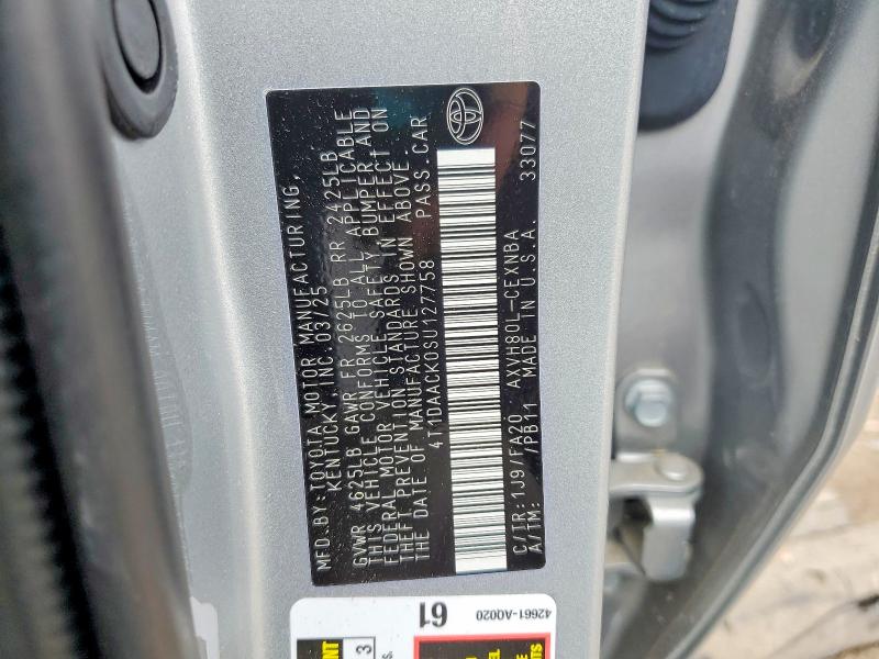 Продажа на аукционе авто 2025 Toyota Camry, vin: 4T1DAACK0SU127758, номер лота: 59662196