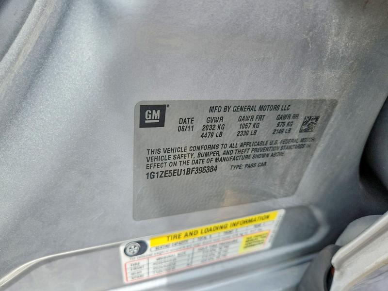 74514315 :رقم المزاد ، 1G1ZE5EU1BF396384 vin ، 2011 Chevrolet Malibu مزاد بيع