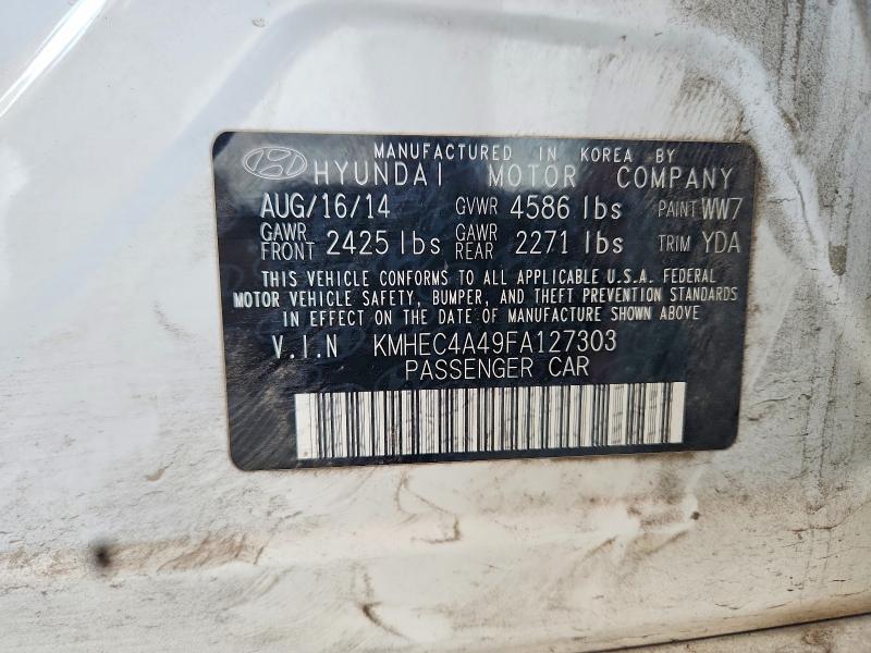 Aukcja sprzedaży 2015 Hyundai Sonata Hybrid, vin: KMHEC4A49FA127303, numer aukcji: 62009566