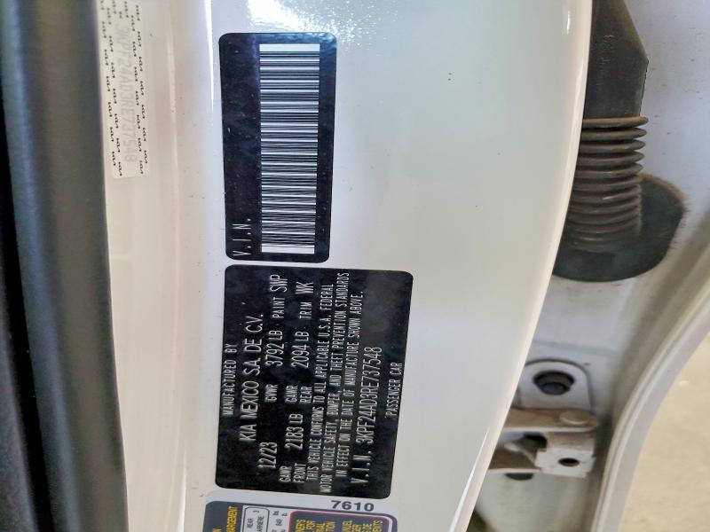 Продаж на аукціоні авто 2024 Kia Forte, vin: 3KPF24AD3RE737548, номер лоту: 62521046