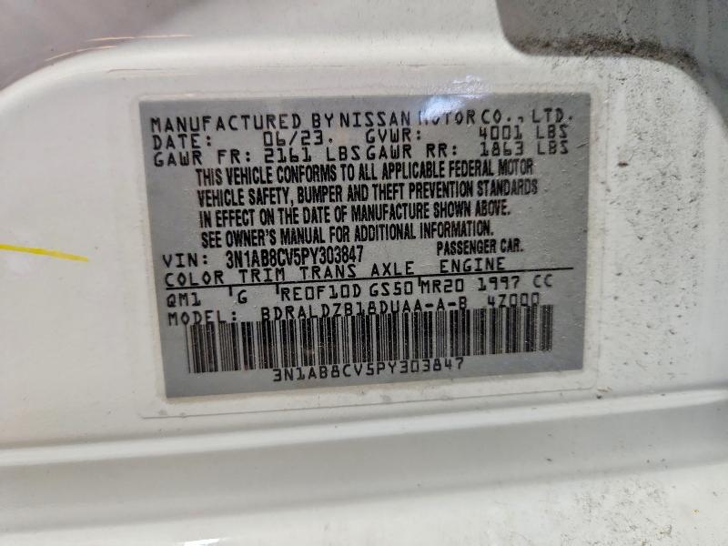 Продажа на аукционе авто 2023 Nissan Sentra, vin: 3N1AB8CV5PY303847, номер лота: 59556896