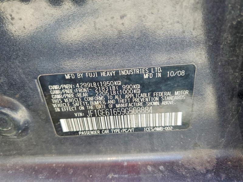 Продажа на аукционе авто 2009 Subaru Impreza, vin: JF1GE61659G508884, номер лота: 61559926