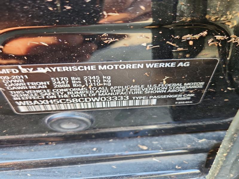 Продаж на аукціоні авто 2012 Bmw 528, vin: WBAXH5C58CDW03333, номер лоту: 59744826