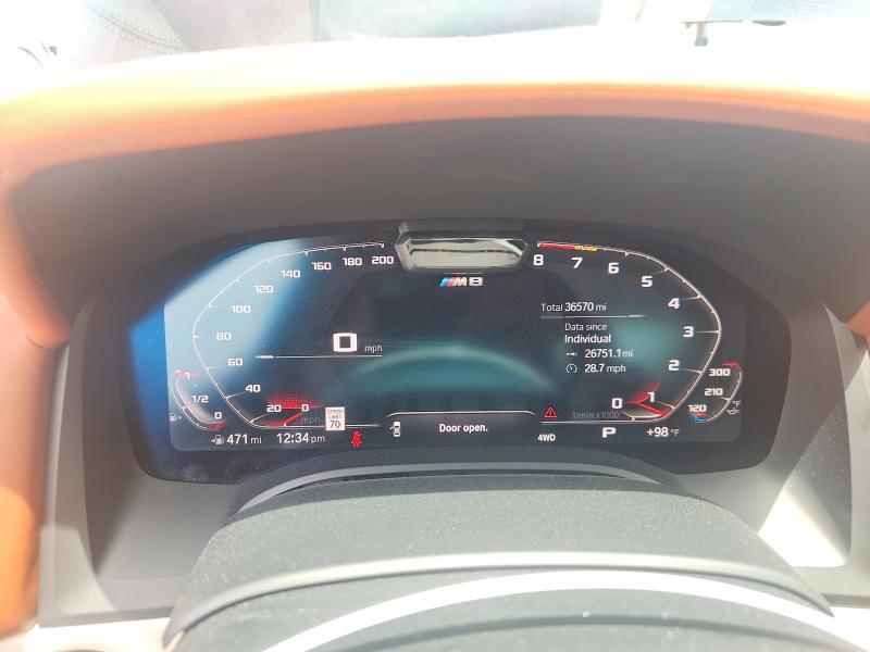 Продаж на аукціоні авто 2020 Bmw M8, vin: WBSAE0C00LBM08386, номер лоту: 61771706