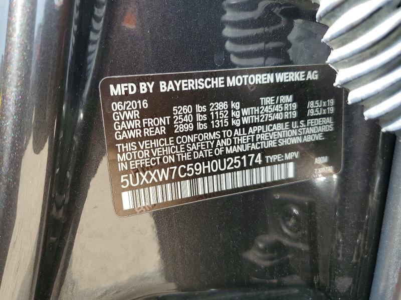 Продажа на аукционе авто 2017 Bmw X4, vin: 5UXXW7C59H0U25174, номер лота: 63122166