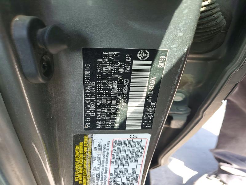 2005 Toyota Camry მანქანა იყიდება აუქციონზე, vin: 4T1BE30K55U584923, აუქციონის ნომერი: 62684986