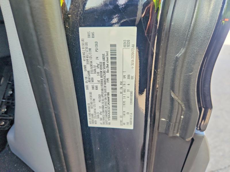 2018 Ford Transit მანქანა იყიდება აუქციონზე, vin: 1FBAX2CG7JKA44186, აუქციონის ნომერი: 60787026