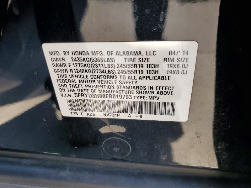 Aukcja sprzedaży 2014 Acura Mdx, vin: 5FRYD3H88EB019793, numer aukcji: 59598556