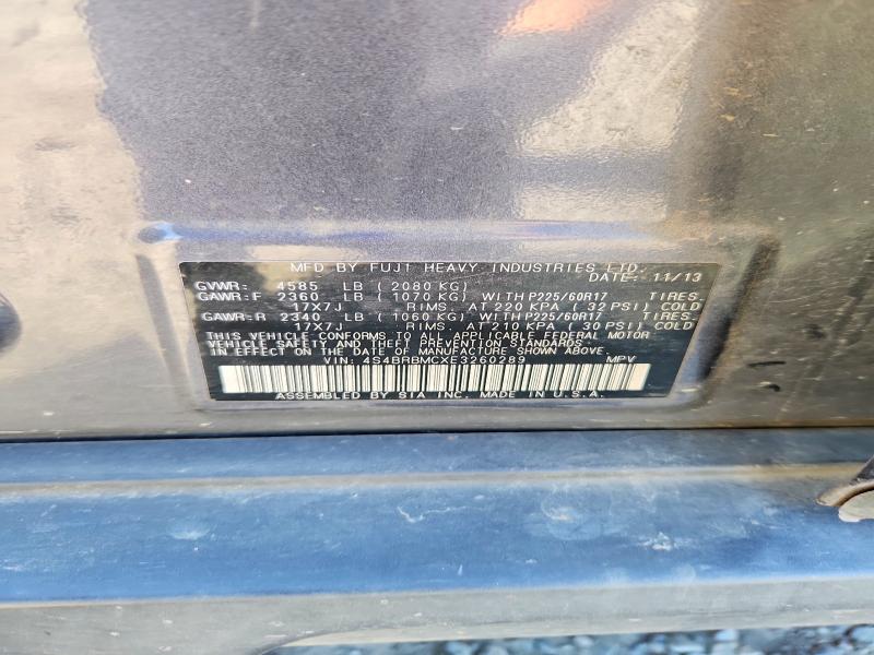 Продажа на аукционе авто 2014 Subaru Outback, vin: 4S4BRBMCXE3260289, номер лота: 63250696