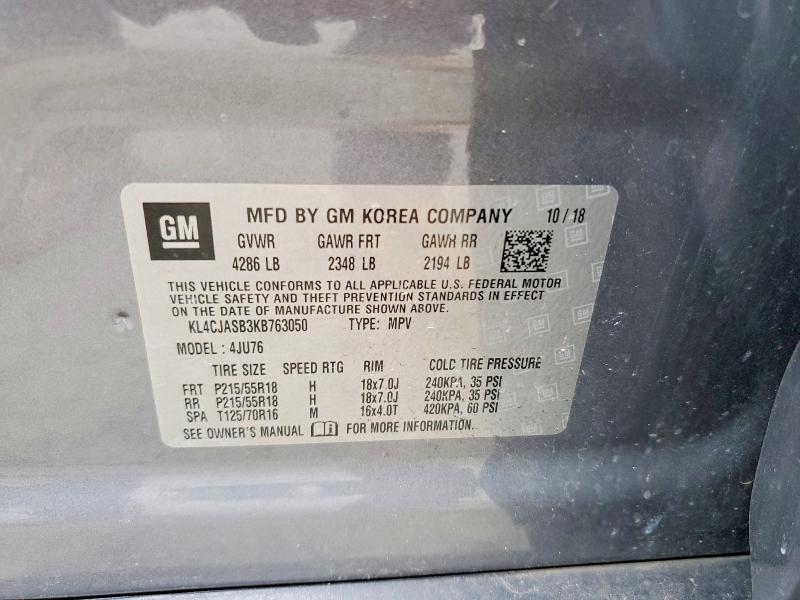 Продажа на аукционе авто 2019 Buick Encore, vin: KL4CJASB3KB763050, номер лота: 62723226