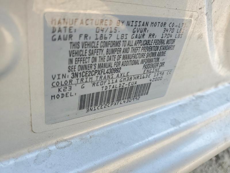 Aukcja sprzedaży 2015 Nissan Versa Note, vin: 3N1CE2CPXFL430992, numer aukcji: 61243766