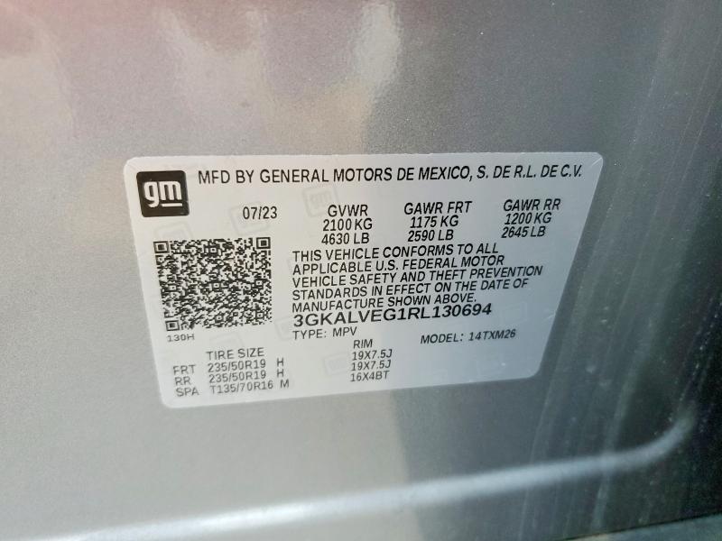 Aukcja sprzedaży 2024 Gmc Terrain, vin: 3GKALVEG1RL130694, numer aukcji: 62278886