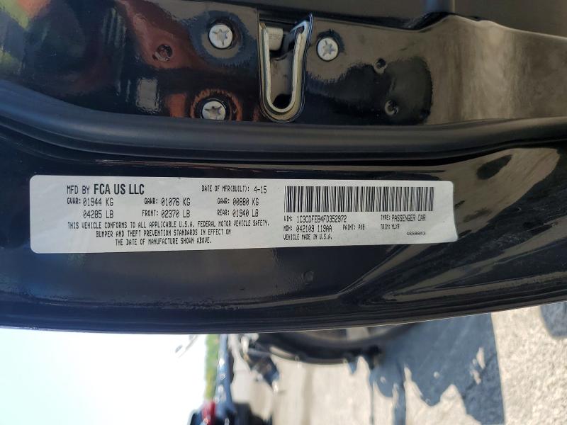 59146216 :رقم المزاد ، 1C3CDFEB4FD352972 vin ، 2015 Dodge Dart مزاد بيع