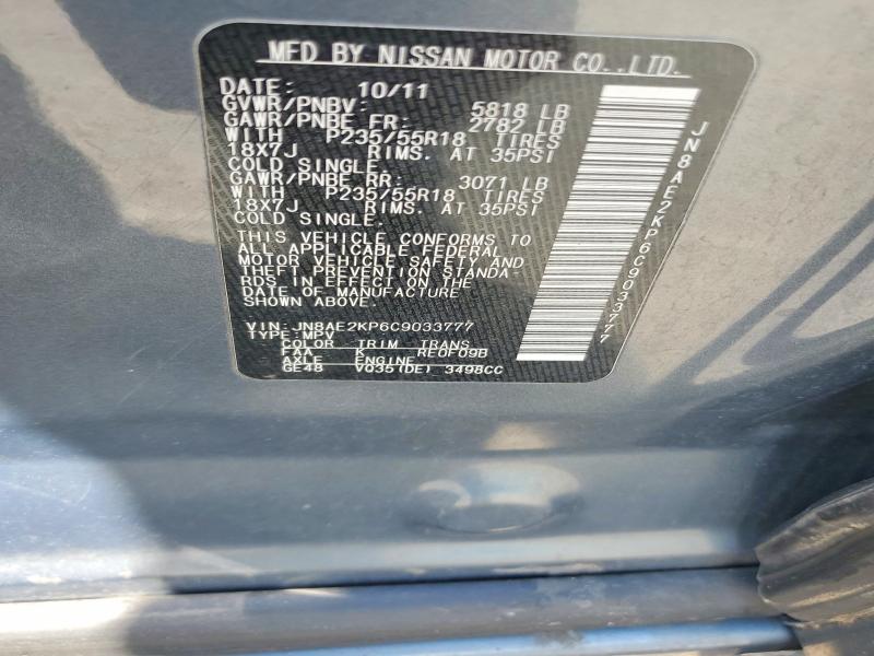 Aukcja sprzedaży 2012 Nissan Quest, vin: JN8AE2KP6C9033777, numer aukcji: 62514906