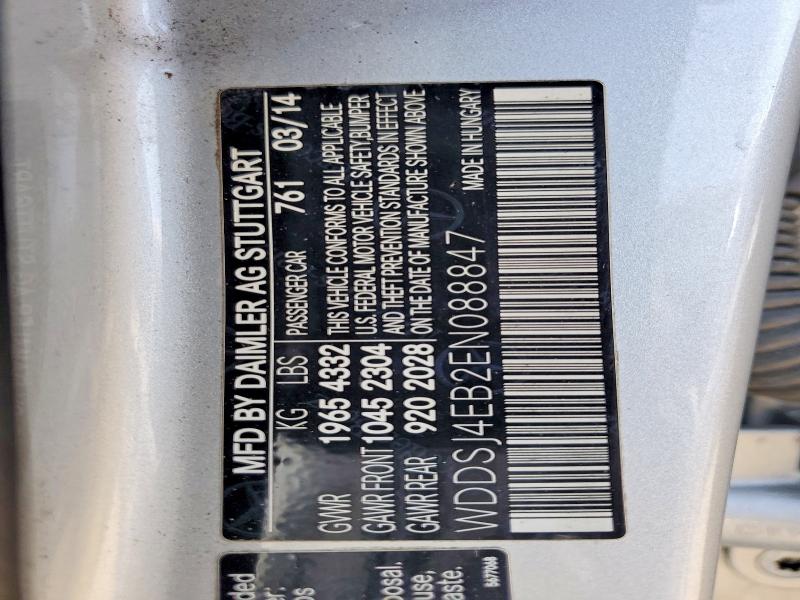 60847266 :رقم المزاد ، WDDSJ4EB2EN088847 vin ، 2014 Mercedes-benz Cla مزاد بيع