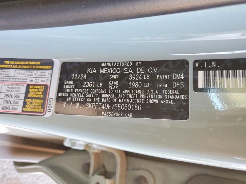 Продаж на аукціоні авто 2025 Kia K4, vin: 3KPFT4DE7SE060186, номер лоту: 60801666