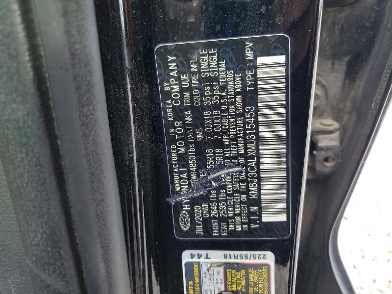 61110586 :رقم المزاد ، KM8J3CALXMU315453 vin ، 2021 Hyundai Tucson مزاد بيع