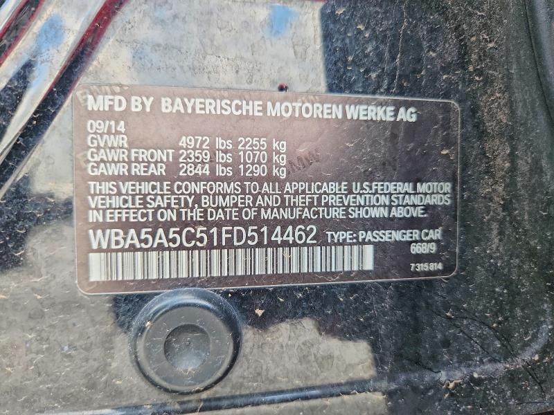 Aukcja sprzedaży 2015 Bmw 528, vin: WBA5A5C51FD514462, numer aukcji: 60945666