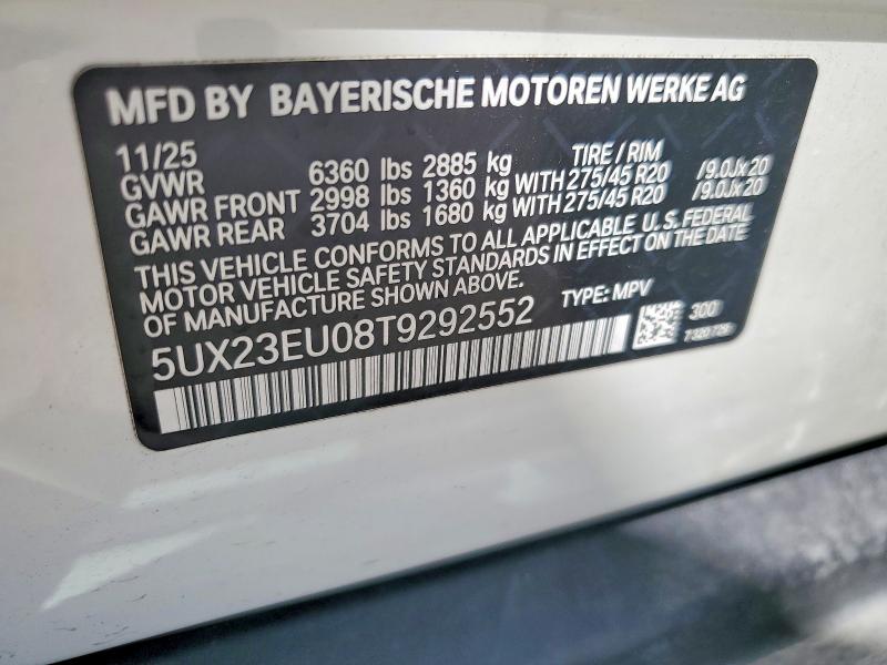 Продажа на аукционе авто 2026 Bmw X5, vin: 5UX23EU08T9292552, номер лота: 60104706