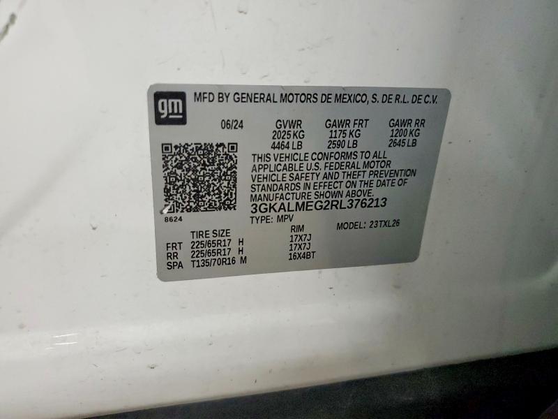 Aukcja sprzedaży 2024 Gmc Terrain, vin: 3GKALMEG2RL376213, numer aukcji: 85963995