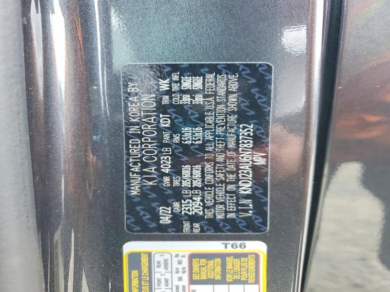 2022 Kia Soul მანქანა იყიდება აუქციონზე, vin: KNDJ23AU6N7837352, აუქციონის ნომერი: 60720336