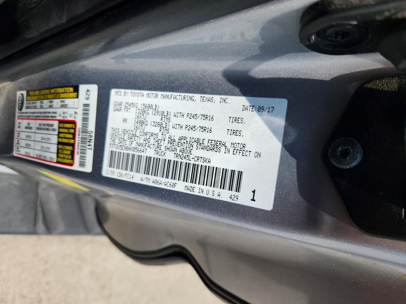 2017 Toyota Tacoma მანქანა იყიდება აუქციონზე, vin: 5TFSX5EN8HX056647, აუქციონის ნომერი: 61207786
