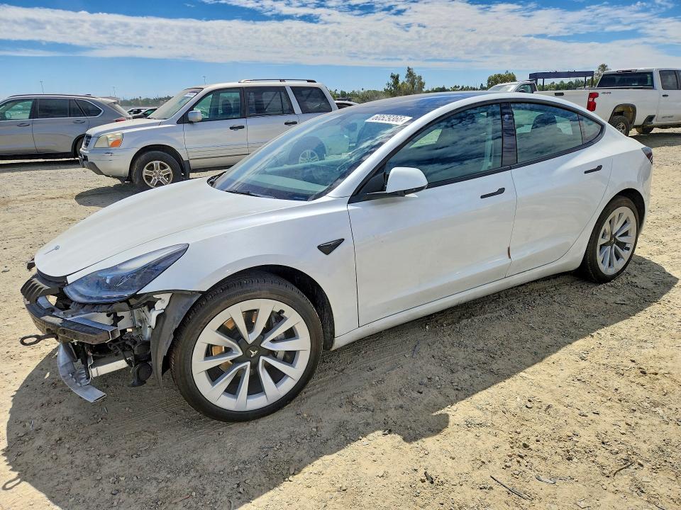 Auction sale of the 2022 Tesla Model 3, vin: 5YJ3E1EAXNF301504, lot number: 60529366