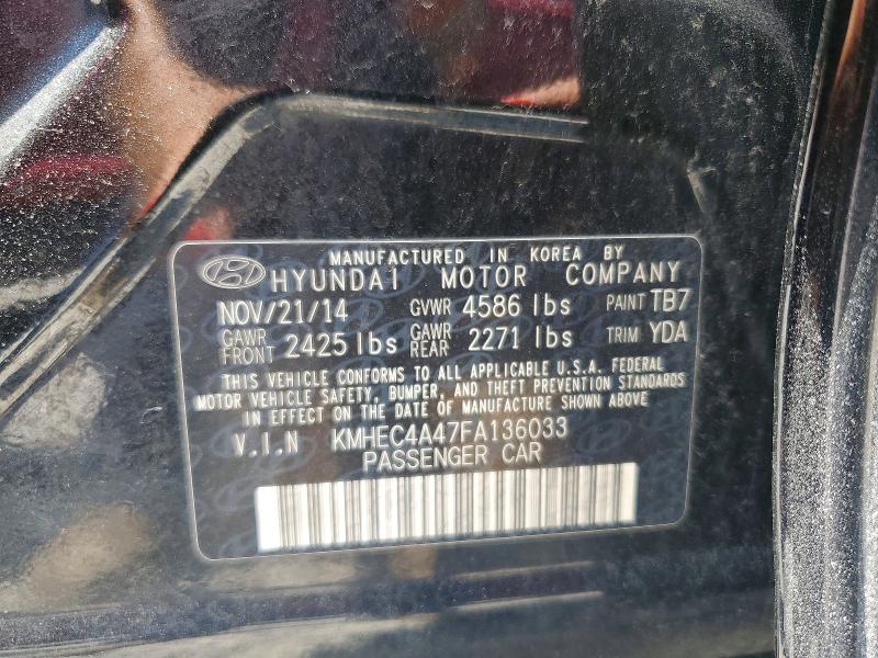 Aukcja sprzedaży 2015 Hyundai Sonata Hybrid, vin: KMHEC4A47FA136033, numer aukcji: 61383606