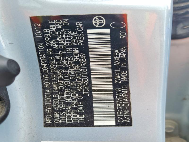 Продажа на аукционе авто 2013 Toyota Prius V, vin: JTDZN3EU1D3193849, номер лота: 63052816