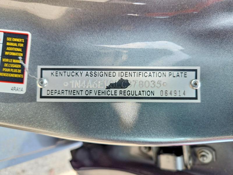 61001576 :رقم المزاد ، 1N4AA6EV8LC378035 vin ، 2020 Nissan Maxima مزاد بيع