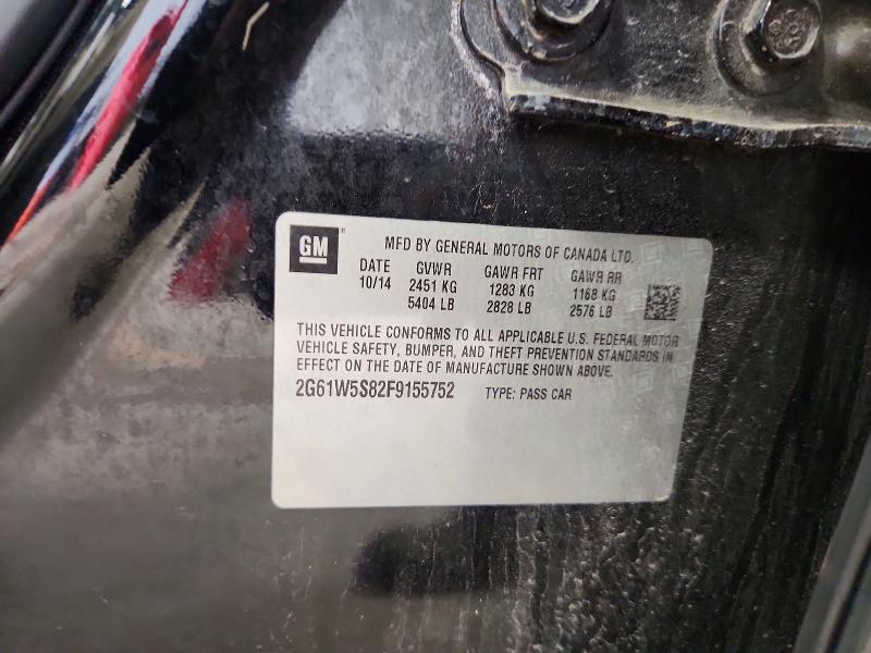 2015 Cadillac Xts მანქანა იყიდება აუქციონზე, vin: 2G61W5S82F9155752, აუქციონის ნომერი: 62261266