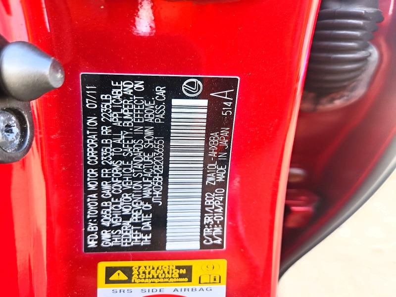 Aukcja sprzedaży 2011 Lexus Ct, vin: JTHKD5BH2B2036551, numer aukcji: 62985746